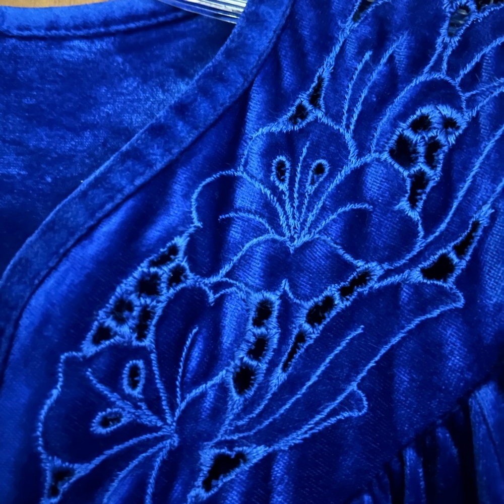 Loungees Blue Full Length Robe Size Small - Picture 3 of 8